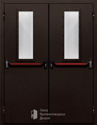 Фото двери «Двупольная со стеклом и антипаникой №610» в Рузе