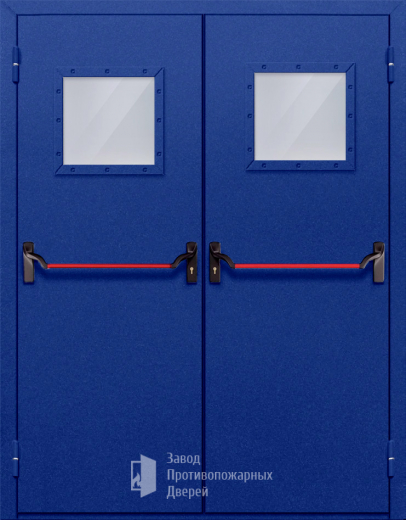 Фото двери «Двупольная со стеклом и антипаникой №53» в Рузе