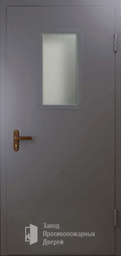 Фото двери «Техническая дверь №4 однопольная со стеклопакетом» в Рузе