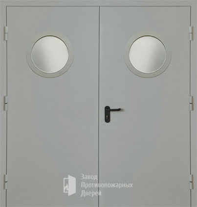 Фото двери «Двупольная с круглым стеклом EI-30» в Рузе