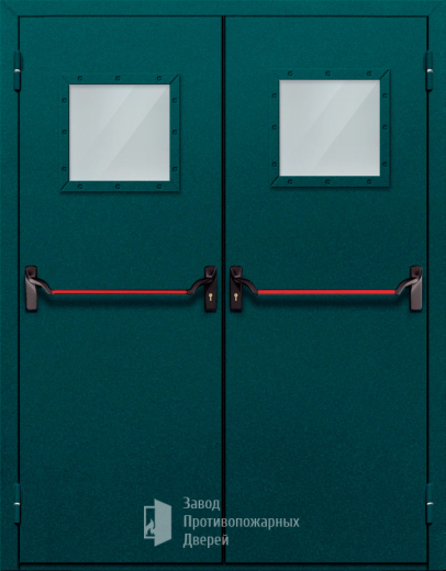 Фото двери «Двупольная со стеклом и антипаникой №56» в Рузе