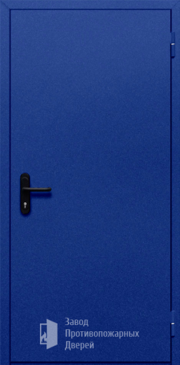 Фото двери «Однопольная глухая (синяя)» в Рузе