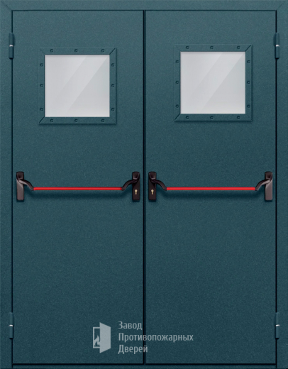 Фото двери «Двупольная со стеклом и антипаникой №57» в Рузе