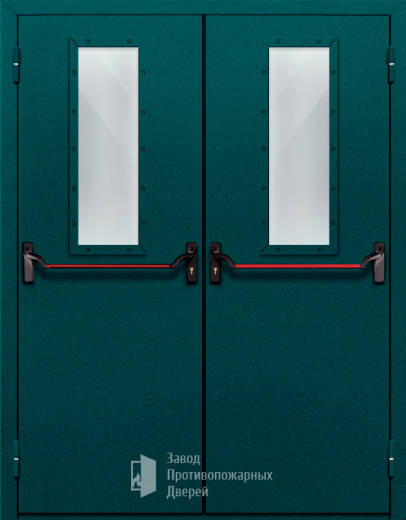 Фото двери «Двупольная со стеклом и антипаникой №66» в Рузе