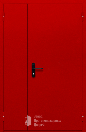 Фото двери «Полуторная глухая (красная)» в Рузе