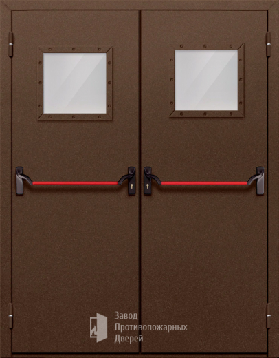Фото двери «Двупольная со стеклом и антипаникой №58» в Рузе