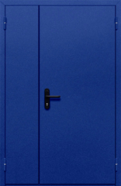 Фото двери «Полуторная глухая (синяя)» в Рузе