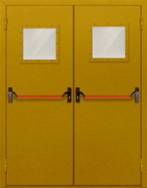 Фото двери «Двупольная со стеклом и антипаникой №55» в Рузе