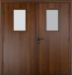 Фото двери «Двупольная МДФ со стеклом EI-30» в Рузе