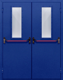 Фото двери «Двупольная со стеклом и антипаникой №63» в Рузе