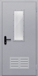 Фото двери «Однопольная со стеклом и решеткой» в Рузе