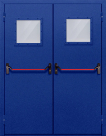Фото двери «Двупольная со стеклом и антипаникой №53» в Рузе