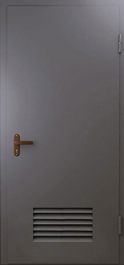 Фото двери «Техническая дверь №3 однопольная с вентиляционной решеткой» в Рузе