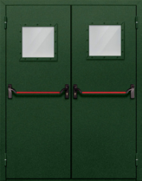 Фото двери «Двупольная со стеклом и антипаникой №59» в Рузе